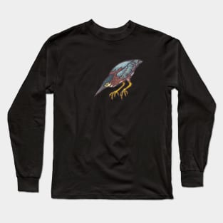 Green Heron Long Sleeve T-Shirt